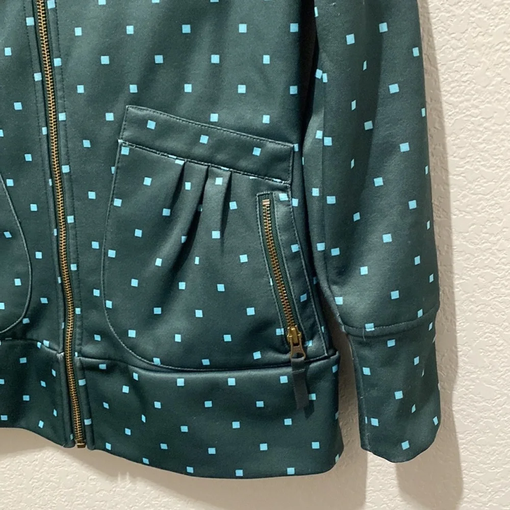 Burton Dryride Snow board Full Zip Jacket small Green Blue MCM